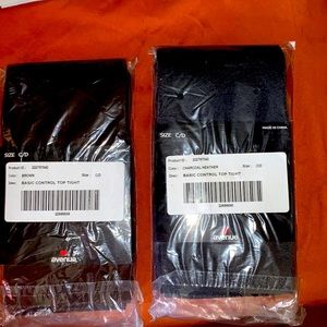 2 Pair Control Top Tights